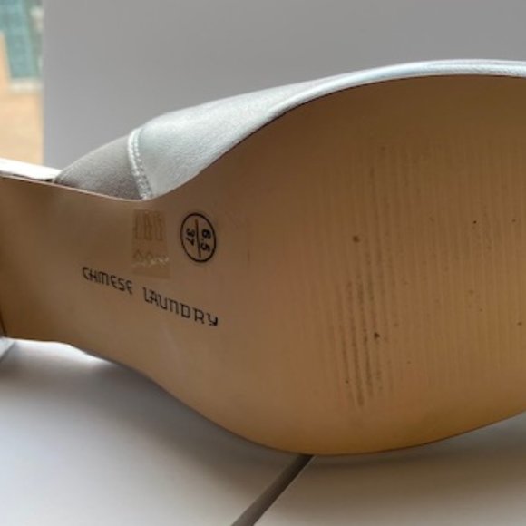 Silver Chinese Laundry Mules - Picture 3 of 5